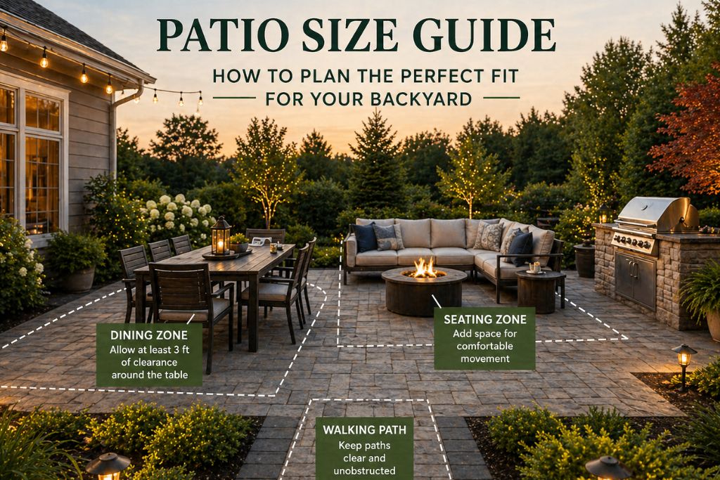 Patio Size Guide: How to Plan the Perfect Fit for Your Backyard
