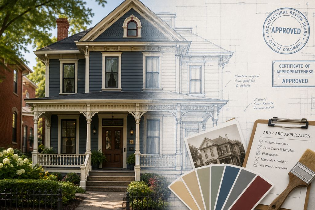 Painting Historic Columbus Homes: A Guide to ARB and ARC Approval
